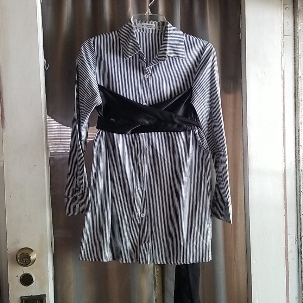 Stripe button up shirt